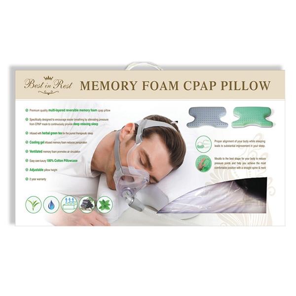 Oreiller CPAP en mousse à mémoire de forme Best In Rest