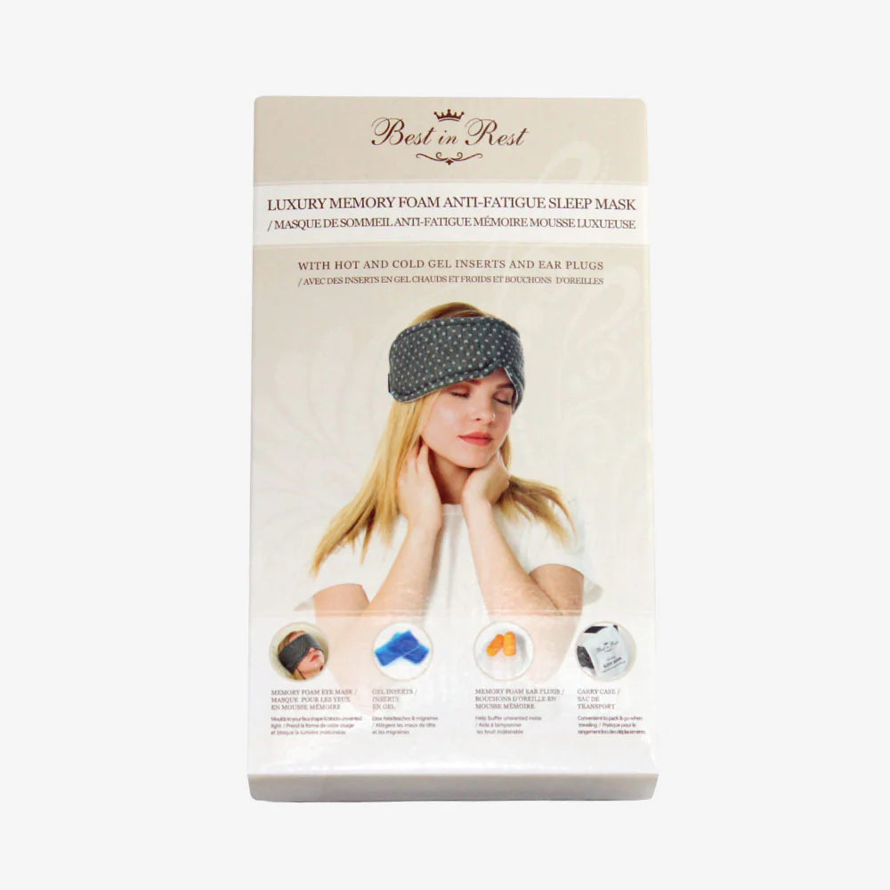 Best in Rest Luxury Memory Foam Anti-Fatigue Eye Mask