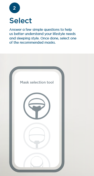 Fisher & Paykel myMask App Mask Selector