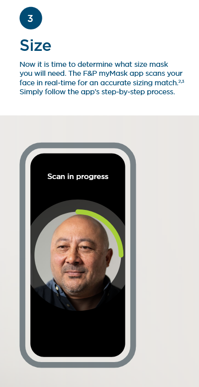 Fisher & Paykel myMask App Mask Selector