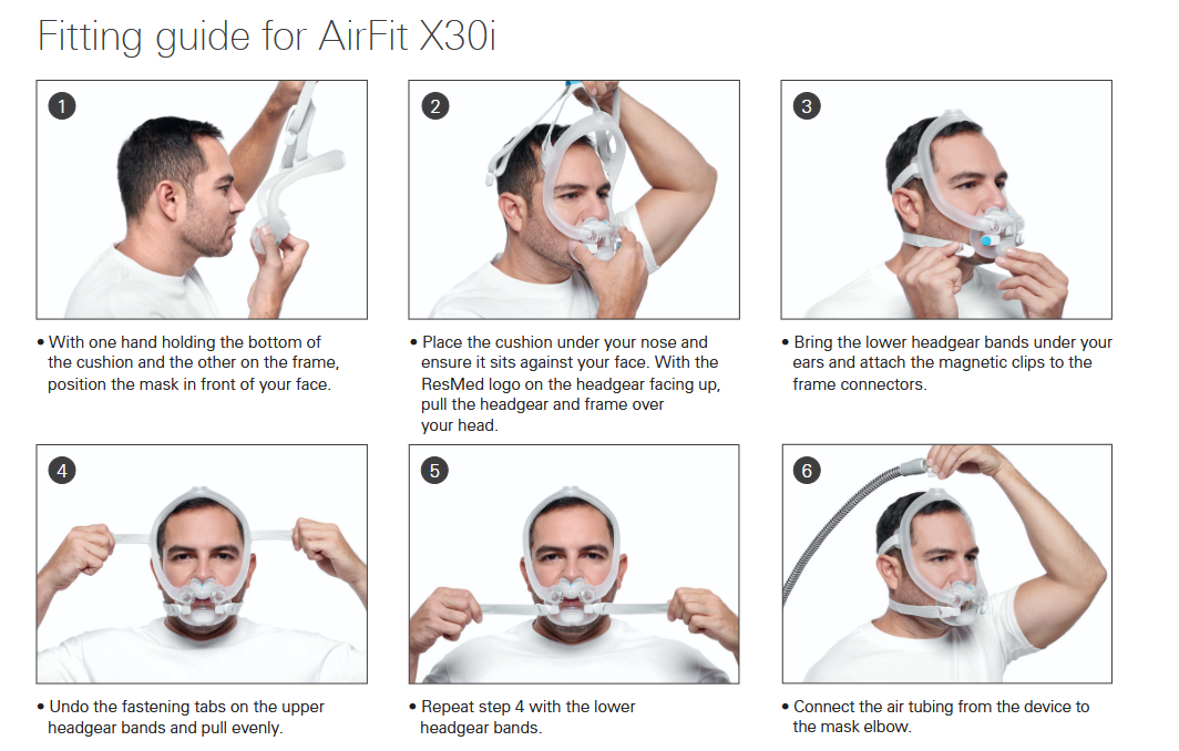 ResMed AirFit X30i Full Face Oral CPAP Mask - Starter Pack