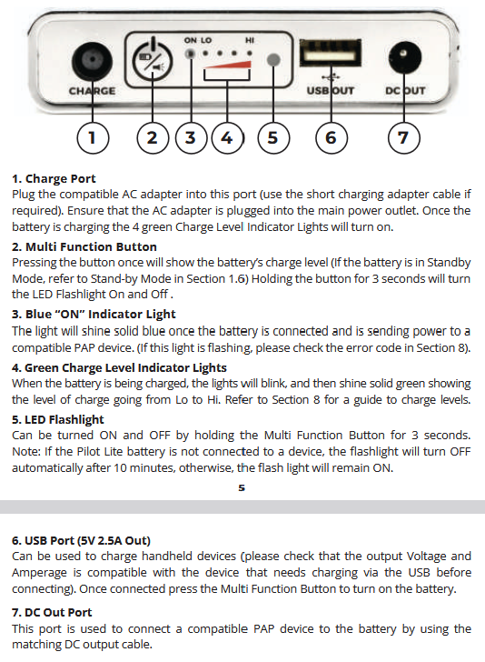 Medistrom Pilot-12 Lite Battery