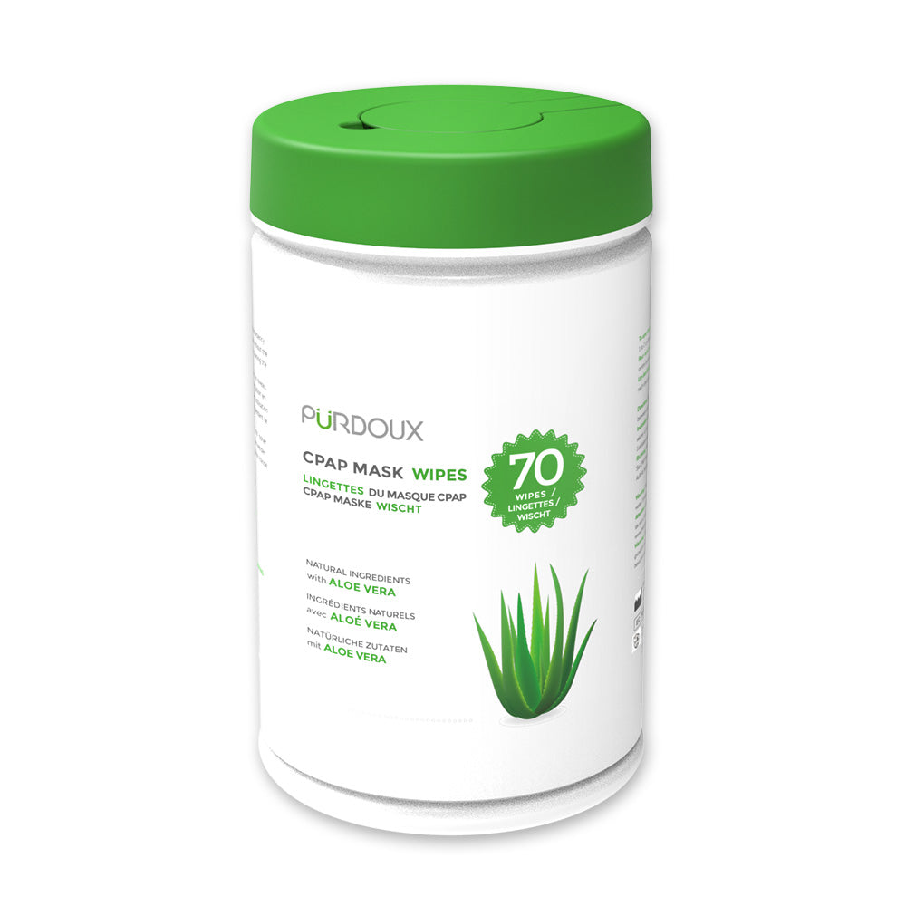 Lingettes pour masque CPAP Purdoux - Aloe Vera (sans parfum)