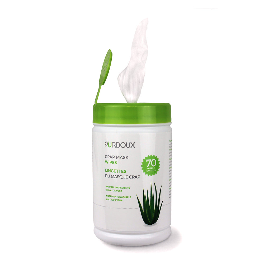 Lingettes pour masque CPAP Purdoux - Aloe Vera (sans parfum)