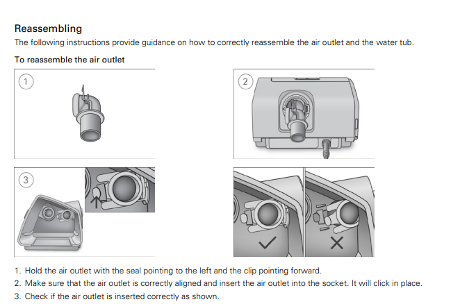 ResMed AirSense 10 Air Outlet