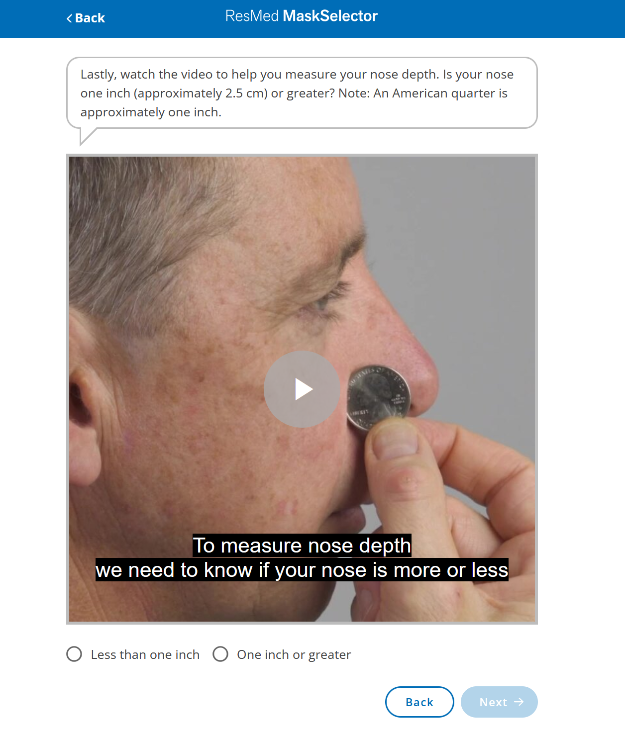 ResMed Mask Selector Tool