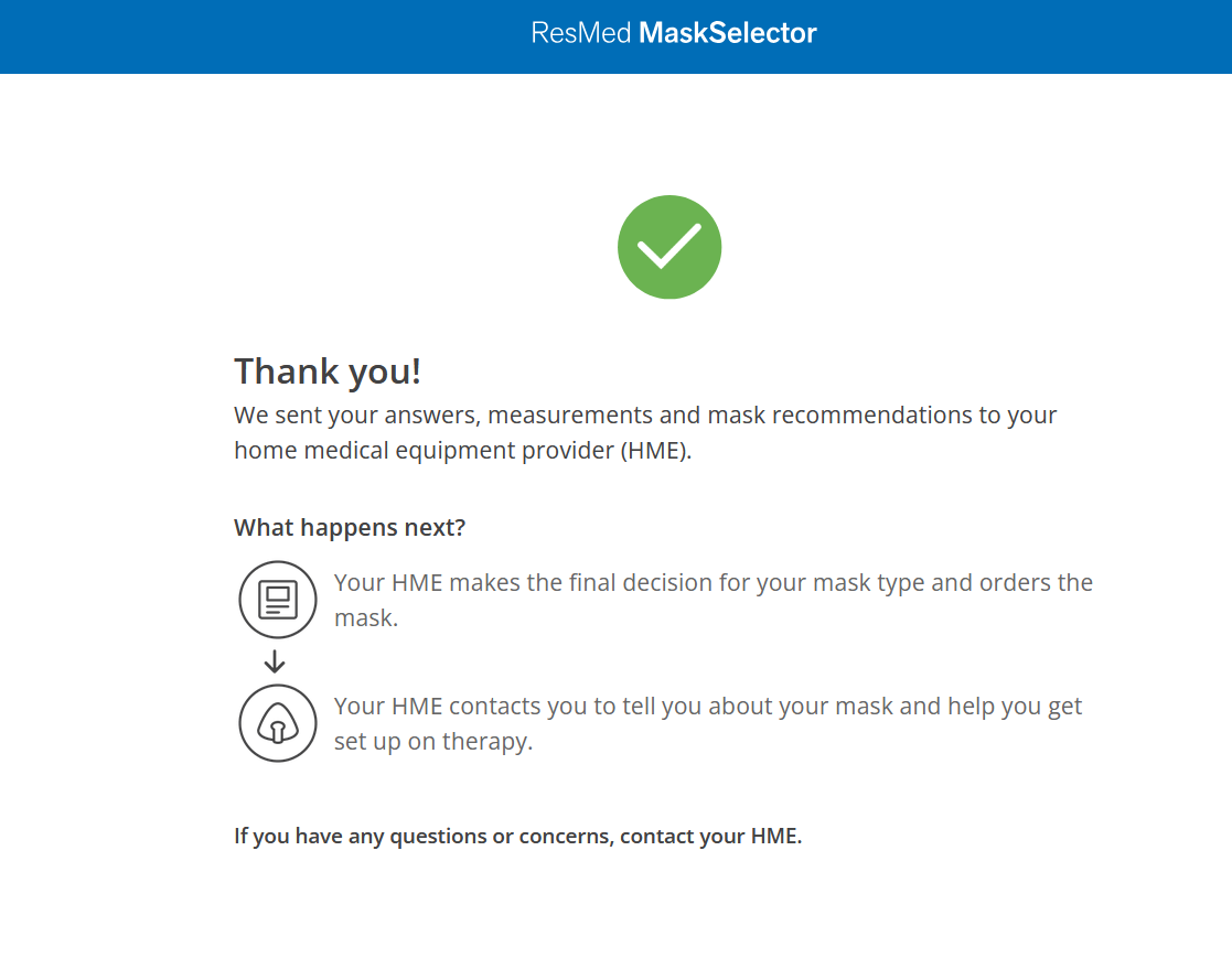 ResMed Mask Selector Tool
