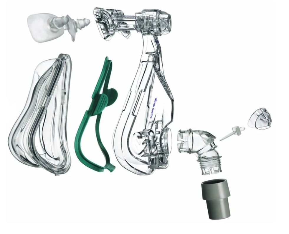 ResMed Mirage Quattro Full Face Mask Frame System with Cushion (no headgear)