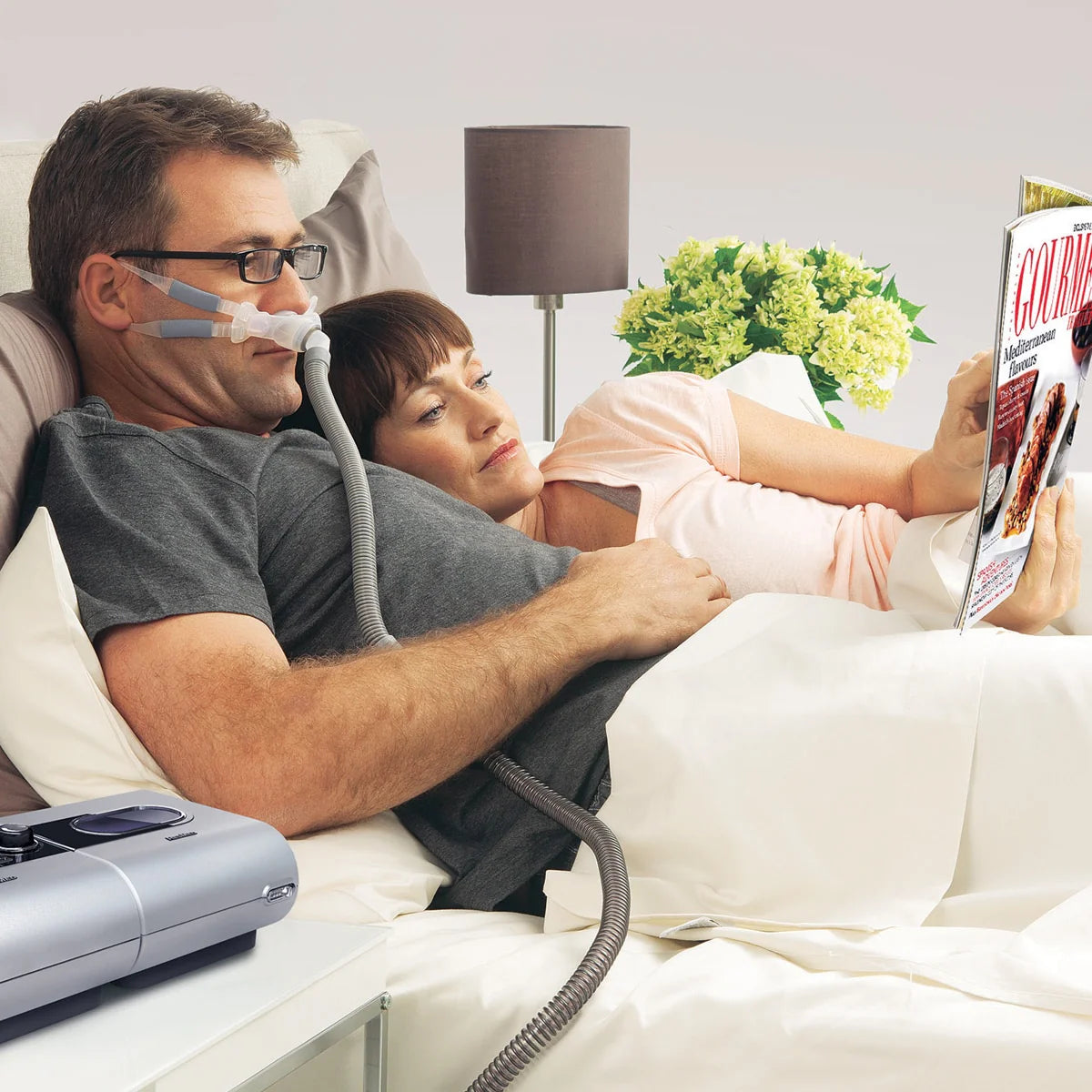ResMed Swift FX Bella Gray Nasal Pillows CPAP Mask - Fit Pack