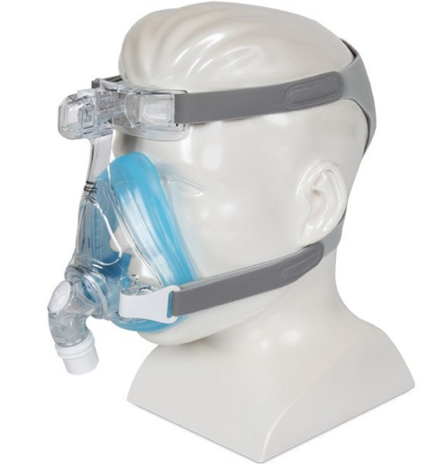 Système complet de protection faciale Respironics Amara avec harnais et coussin en gel