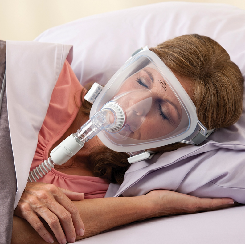 Respironics FitLife Total Face CPAP Mask - Complete System