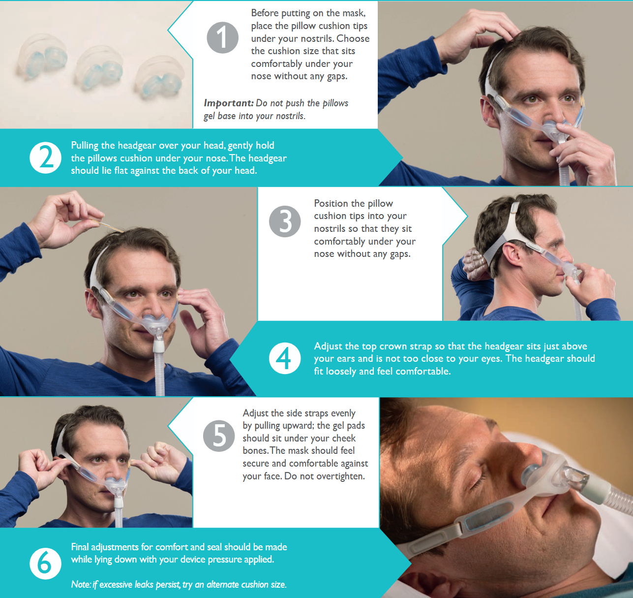 Respironics Nuance Pro Gel Nasal Pillow CPAP Mask - Complete System