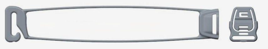 Sangle et clips pour masque facial intégral Fisher & Paykel pour Forma et FlexiFit 431/432