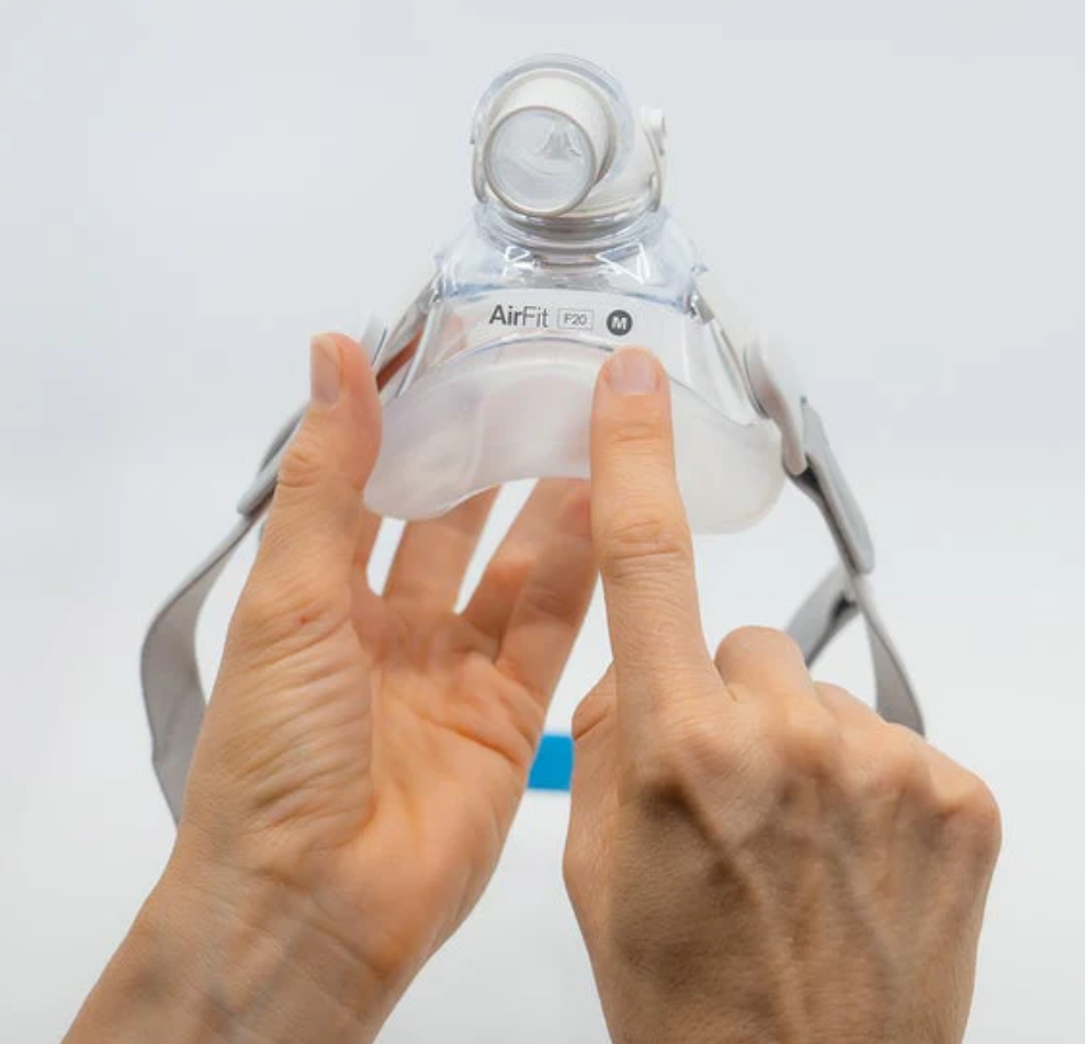 Masque CPAP facial complet ResMed AirFit F20 - Système complet