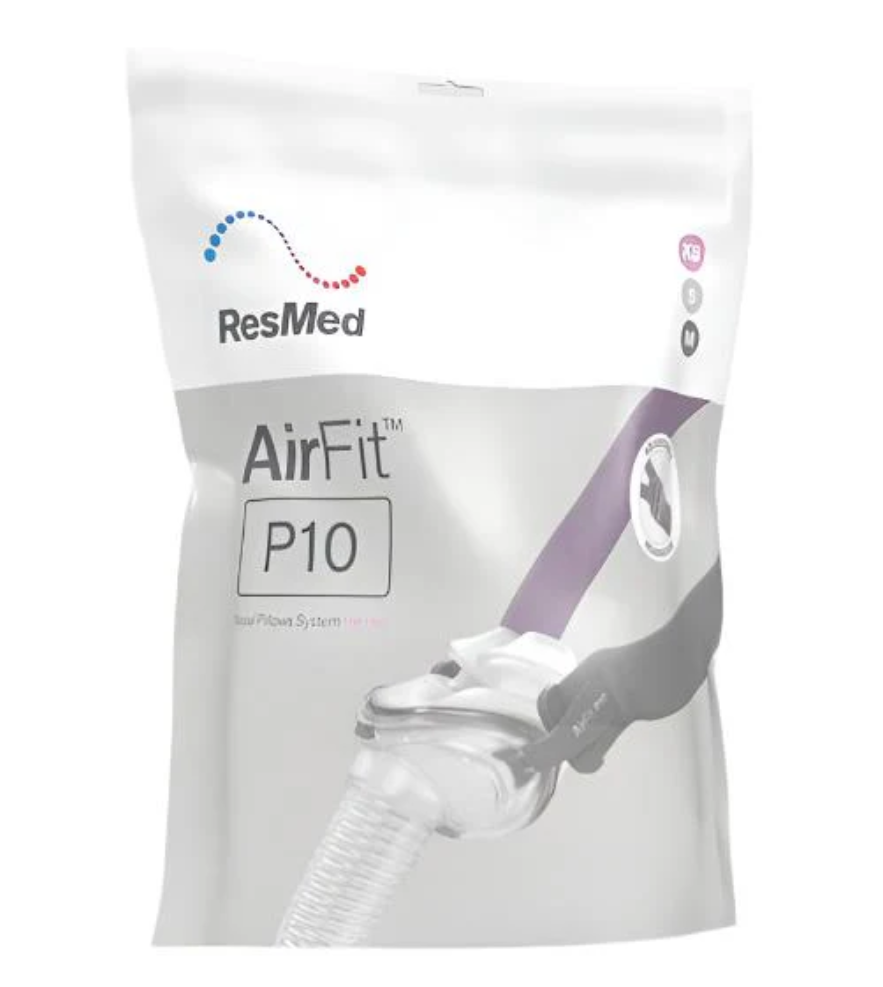 Masque nasal CPAP ResMed AirFit P10 pour femme - Kit d'essai
