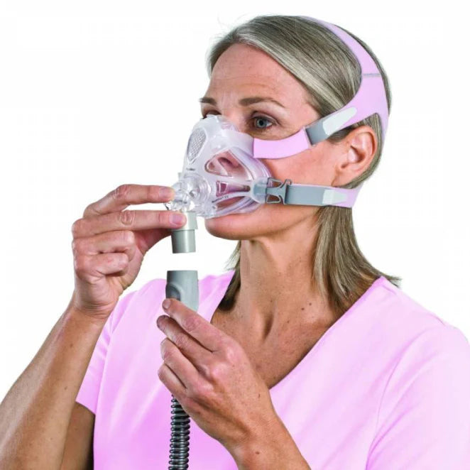 Masque CPAP facial complet ResMed Quattro FX pour elle - Système complet