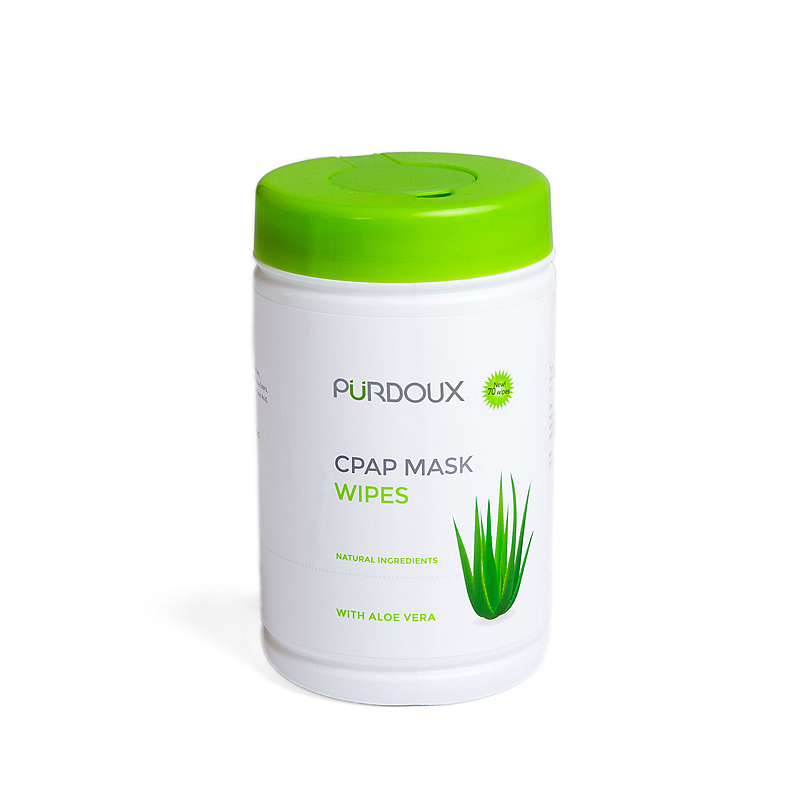 Purdoux CPAP Mask Wipes - Aloe Vera (Unscented)