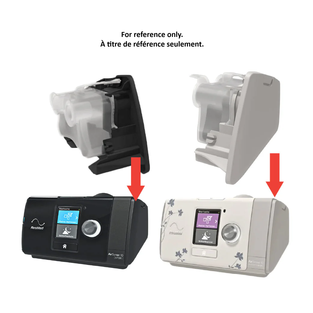 Side Cover for ResMed AirSense 10 and ResMed AirCurve 10 Machines - Light Grey