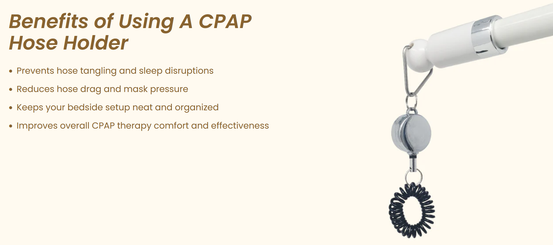 Best in Rest Adjustable CPAP Hose Lift