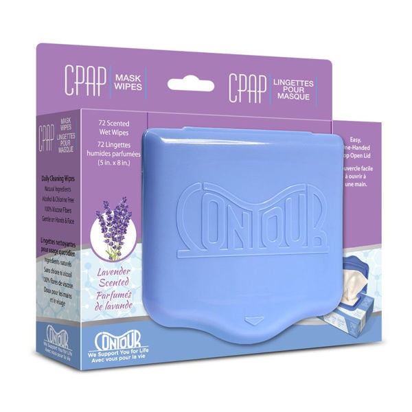 Lingettes pour masque CPAP Contour à la lavande