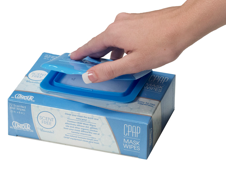 Lingettes pour masque CPAP Contour non parfumées