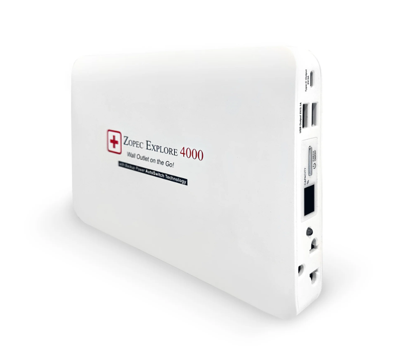 Explorez la batterie de voyage CPAP/BiPAP 4000 (jusqu'à 2 nuits)