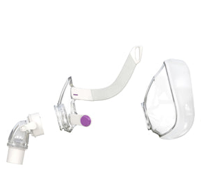 Système de cadre de masque facial complet ResMed AirFit F20 For Her avec coussin - Sans harnais