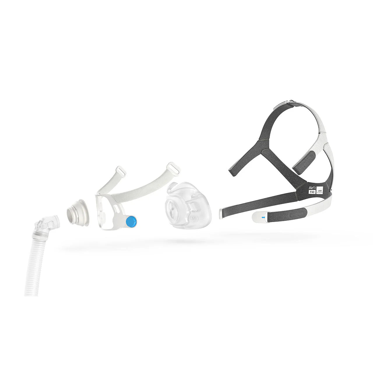 ResMed AirFit F40 Full Face CPAP Mask - Complete System