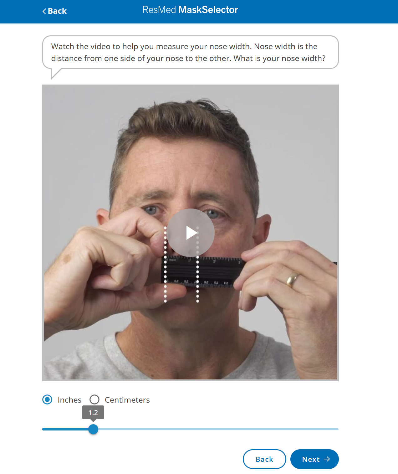 ResMed Mask Selector Tool