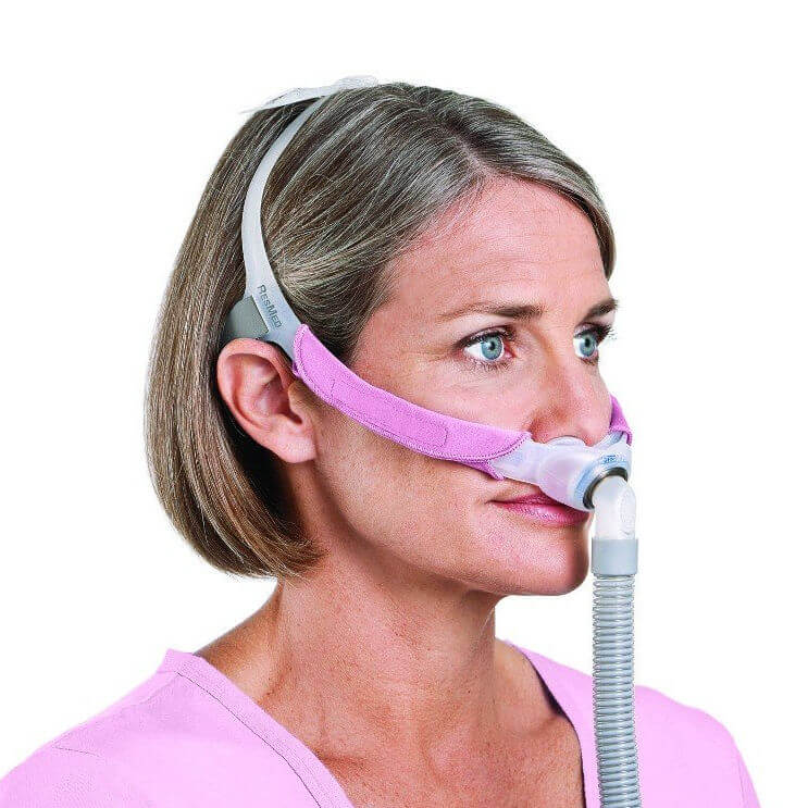 Masque CPAP à embouts nasaux ResMed Swift FX pour elle - Pack d'essai