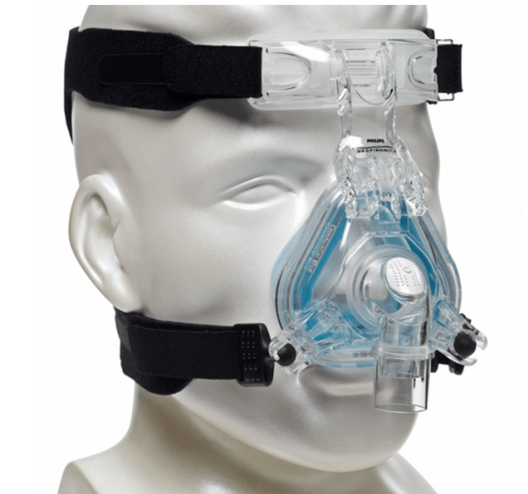 Masque nasal CPAP Respironics ComfortGel bleu - Système complet