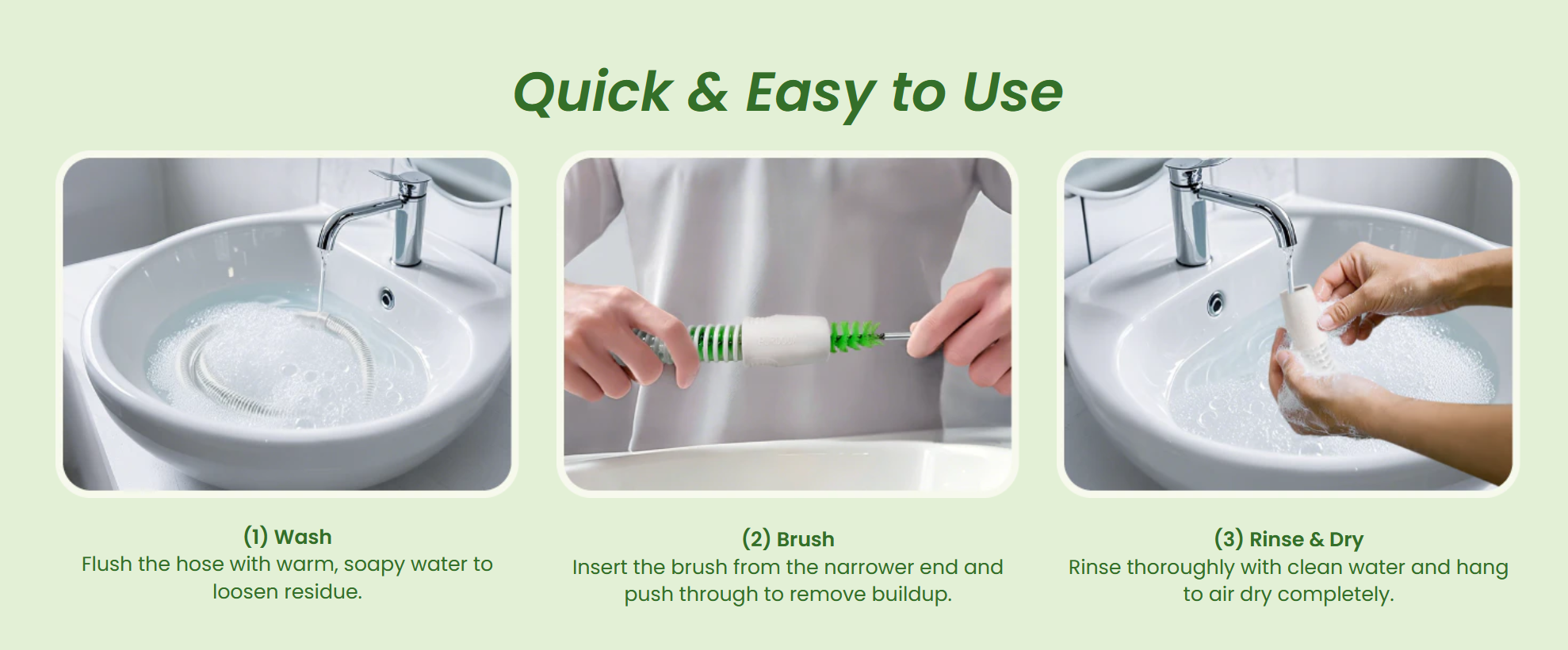 Purdoux 2-in-1 CPAP Hose Brush