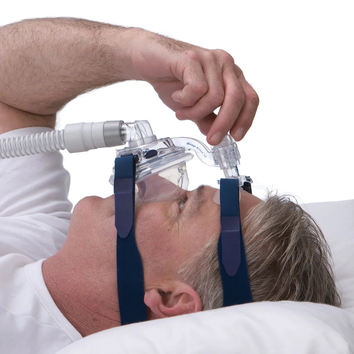 Masque nasal CPAP ResMed Mirage Activa LT - Système complet
